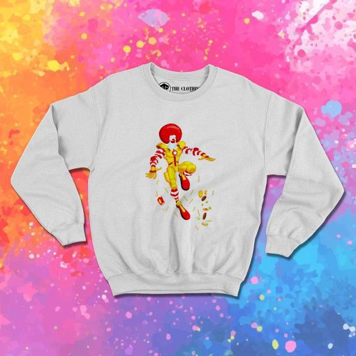 Mcdonald In Iron Man Sweatshirt