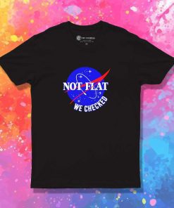 Nasa Not Flat Earth Logo T-Shirt
