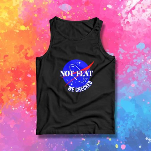 Nasa Not Flat Earth Logo Tank Top