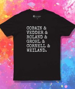Nirvana Members Name T-Shirt