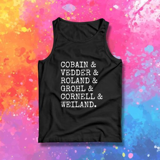 Nirvana Members Name Tank Top