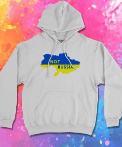 Not Russia Ukraine Map Flag Hoodie