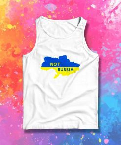 Not Russia Ukraine Map Flag Tank Top