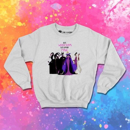 On Wednesdays We Wear Pink Villain Sweatshirt