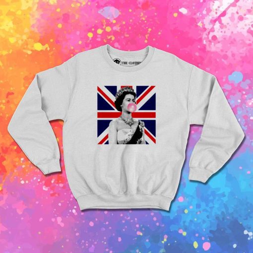 Queen Elizabeth Blow Bubblegum Sweatshirt