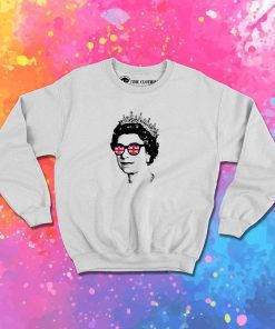 Queen Elizabeth England Glasses Sweatshirt