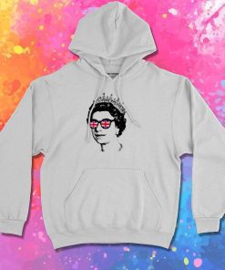 Queen Elizabeth England Glasses Hoodie