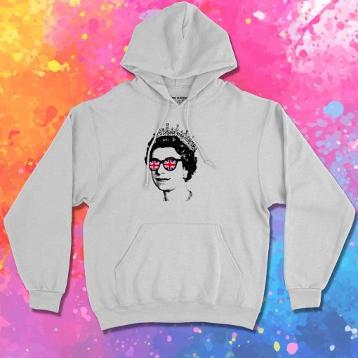 Queen Elizabeth England Glasses Hoodie