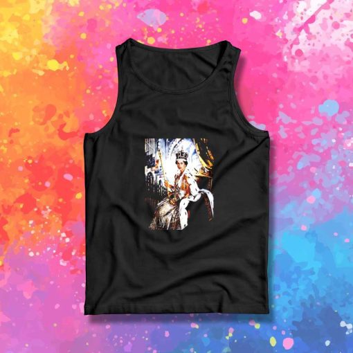 Queen Elizabeth On Throne Tank Top