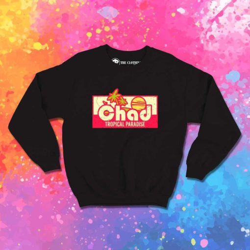 Retro Chad Tropical Paradise Vacation Sweatshirt