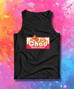 Retro Chad Tropical Paradise Vacation Tank Top