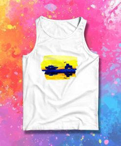 Russian Tank War Watercolor Tank Top