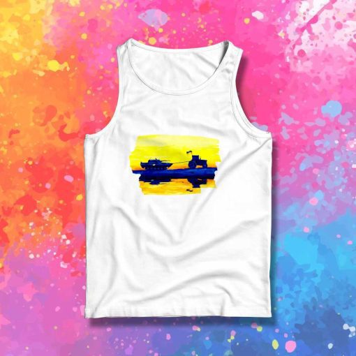 Russian Tank War Watercolor Tank Top