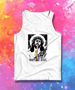 Snapchat Jesus Rainbow Tank Top