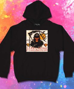 Stay Home It's Halloween Grim Reaper Hoodie