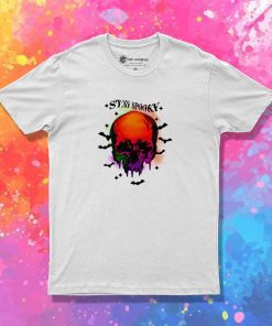 Stay Spooky Halloween Dripping Skull T-Shirt