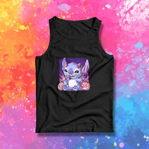 Stitch Halloween The Little Devil Tank Top