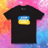 Stop Putin War Ukraine Flag Watercolor T-Shirt