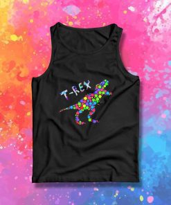 T-Rex Dinosaur Dot Day Tank Top