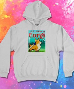 The Legend Of Corgi Pixelated Hoodie