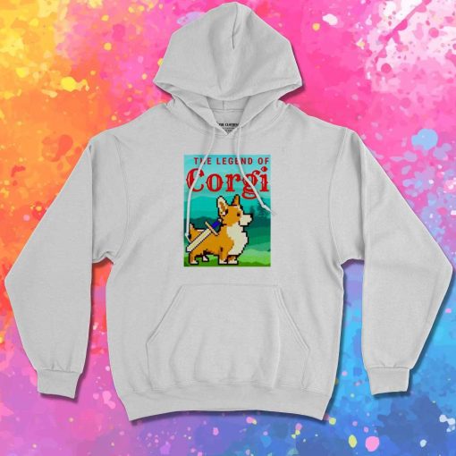 The Legend Of Corgi Pixelated Hoodie