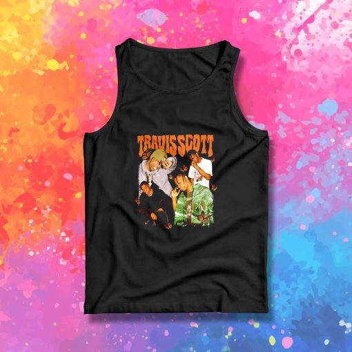 Travis Scott Orange Logo Tank Top