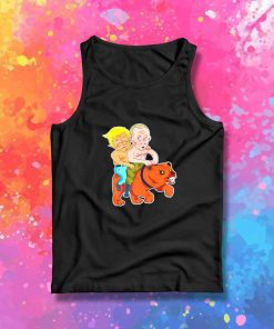 Trump And Putin On A Bear Topless Tank Top
