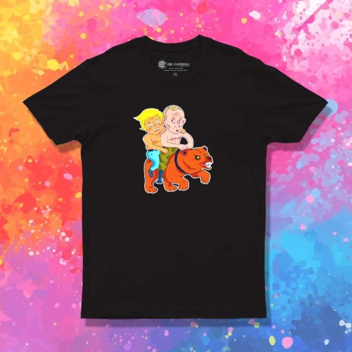 Trump And Putin On A Bear Topless T-Shirt