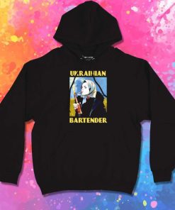 Ukrainian Bartender Smoking Woman Hoodie
