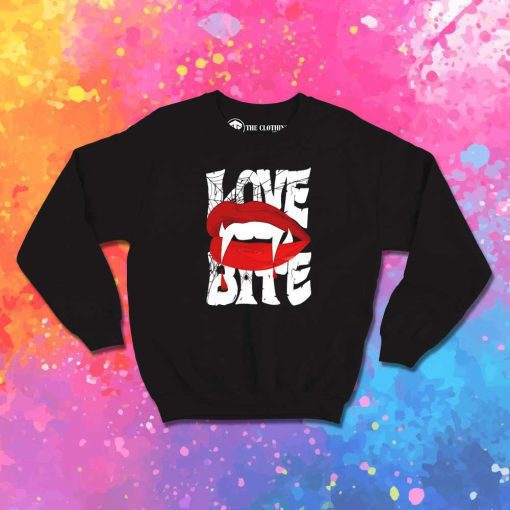 Vampire Love Bite Halloween Sweatshirt