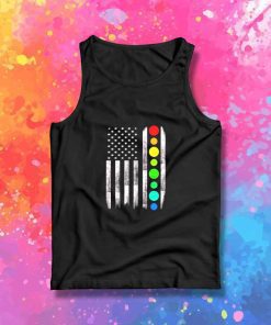 Vintage Dot Day American Flag Tank Top