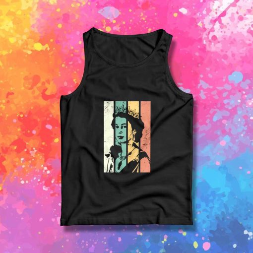 Vintage Queen Elizabeth Stripes Tank Top