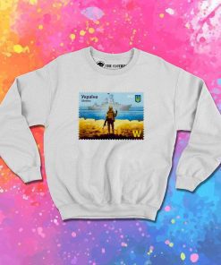 War Ukraine Postage Stamp Sweatshirt