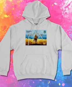 War Ukraine Postage Stamp Hoodie