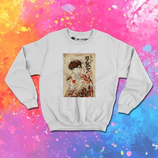BTS Anime Style Painting Sweatshirt