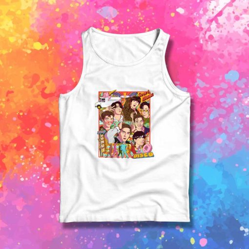 BTS Dynamite Cartoon Comic Tank Top