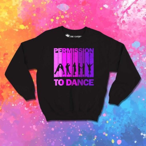 BTS Permission To Dance Stripe Sweatshirt