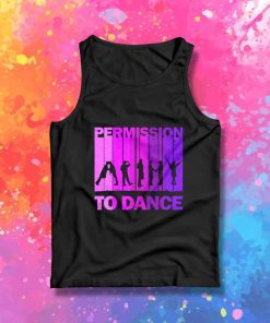 BTS Permission To Dance Stripe Tank Top