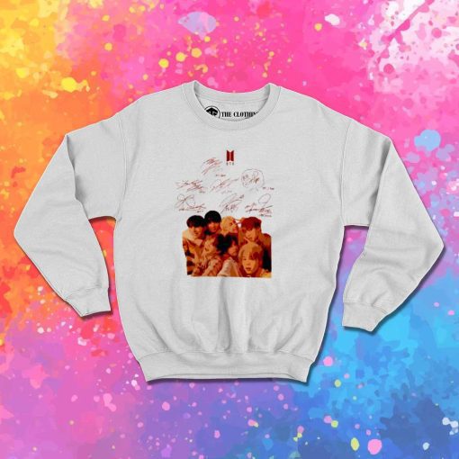 BTS Signatures All Member Sweatshirt