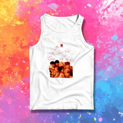 BTS Signatures All Member Tank Top