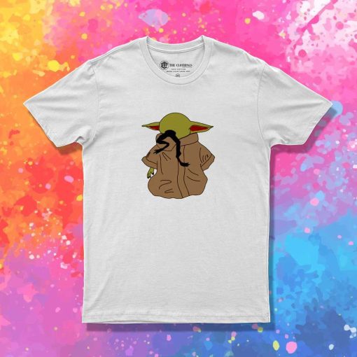 Baby Yoda Jedi Eat Frog T-Shirt