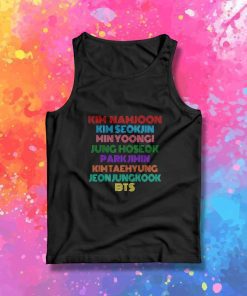 BTS Dynamite Member Name Tank Top