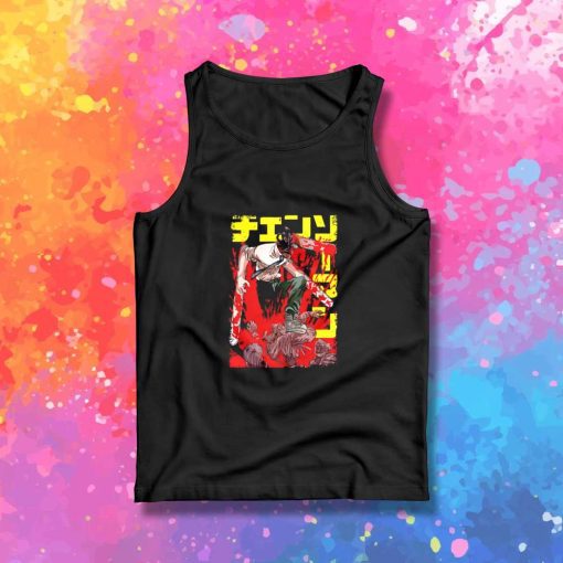 Chainsaw Man Bloody Poster Tank Top