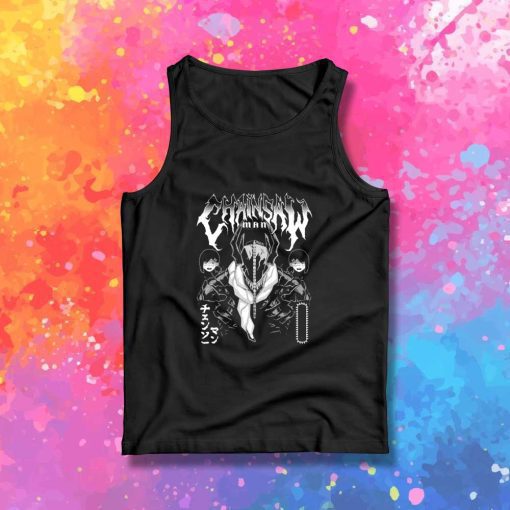 Chainsaw Man Metal Band Tank Top