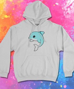 Chibi Big Eyed Dolphin Hoodie