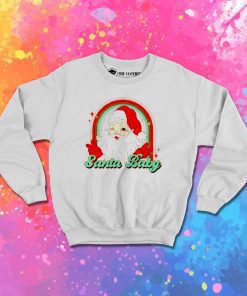 Christmas Santa Baby Face Sweatshirt