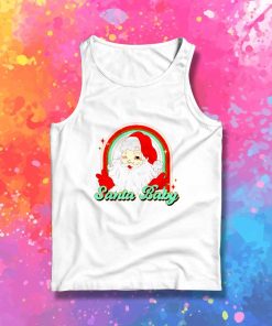 Christmas Santa Baby Face Tank Top