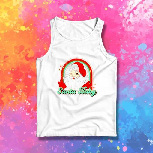 Christmas Santa Baby Face Tank Top