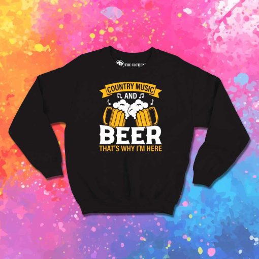 Country Music And Beer Logo Sweatshirt