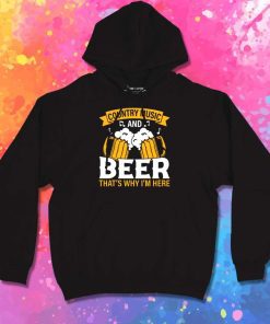 Country Music And Beer Logo Hoodie
